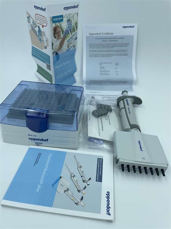 Eppendorf Research? plus, 8道移液器,10 – 100 μL, 黃色, 可調(diào)量程