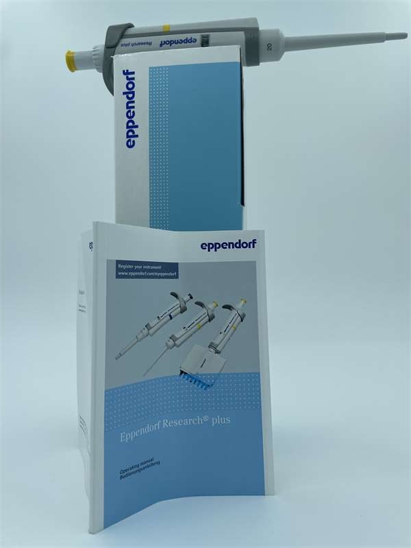 Eppendorf Research? plus 基本型 單道, 可調(diào)量程 20 – 200 μL, 黃色 不帶 epT.I.P.S.? Box